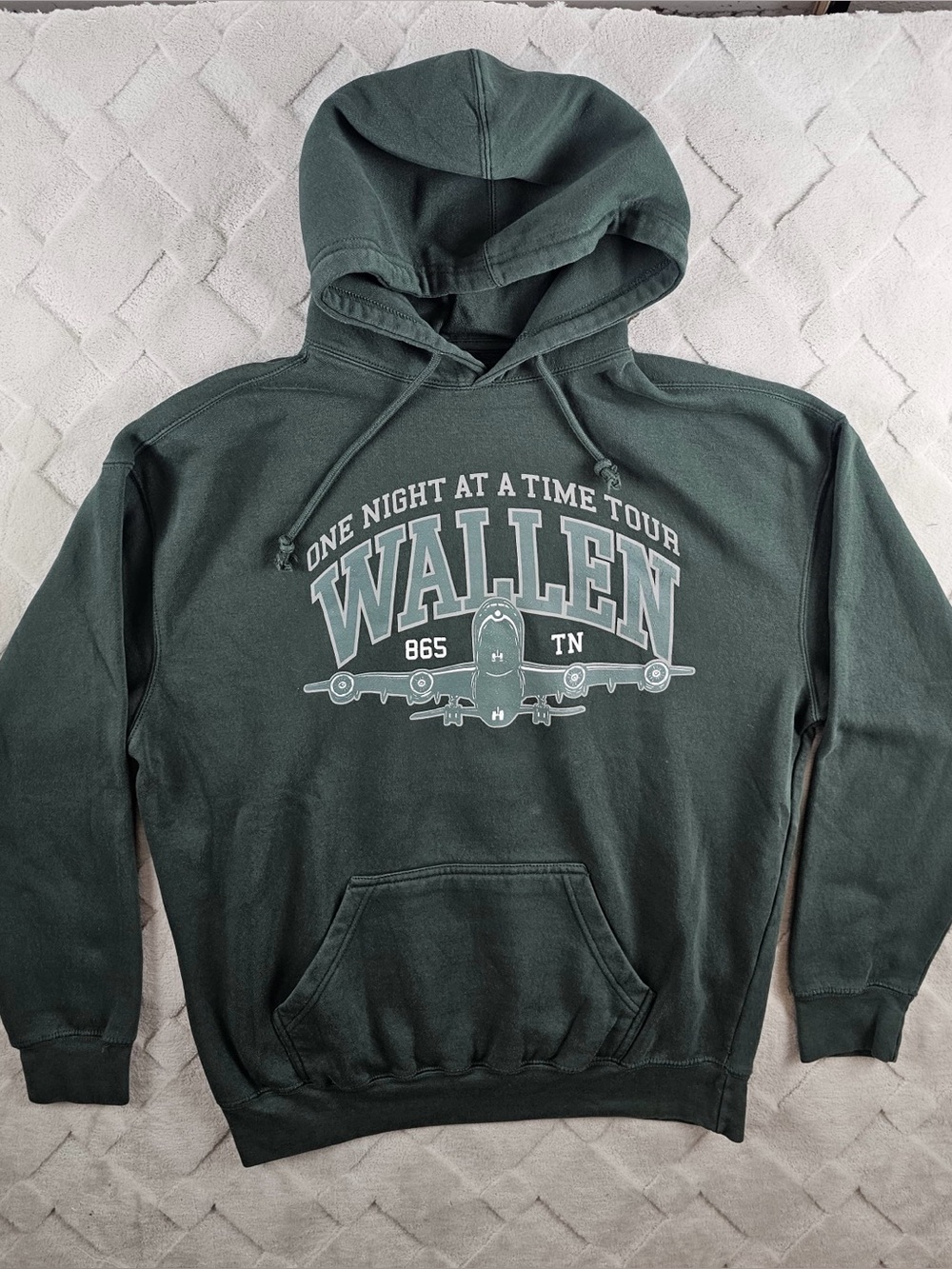 Morgan Wallen "One Night at a Time" 2024 tour hoodie Men’s Extra Large Green